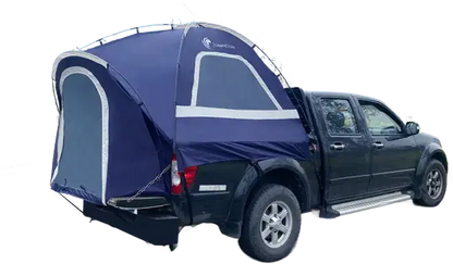 Lanceton Pickup Truck Tent for 5.5'-6.5' Beds, Waterproof PU3000mm High-Density Oxford, Color-Coded Easy Setup, Features Unique 8" Rear Window Access Pipe & Cross-Pole Windproof Structure (F150, Ram, Silverado, Tundra)