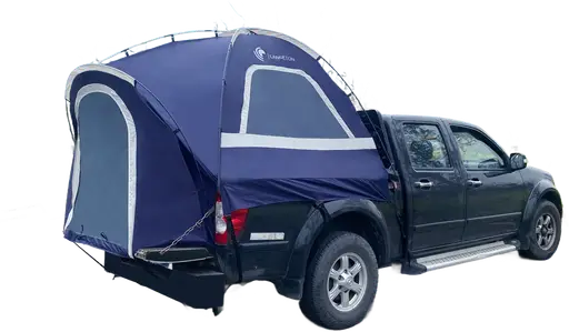 Lanceton Pickup Truck Tent for 5.5'-6.5' Beds, Waterproof PU3000 High-Density Oxford, Color-Coded Easy Setup, Features Unique 8" Rear Window Access Pipe & Cross-Pole Windproof Structure (F150, Ram, Silverado, Tundra)