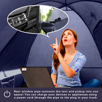 Lanceton Pickup Truck Tent, Fit 5.5-6/6.5 Foot Truck Bed, Waterproof Polyester Windproof Pole and Insect-Prevention Mesh Window & Door